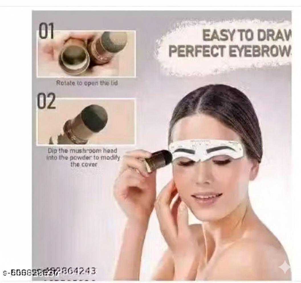 Natural Hairline Powder, Hair Shading Sponge Pen, Hairline Shadow Powder Stick, Quick Root Touch-Up, Eyebrow Stamp (Black) pack of 1pis