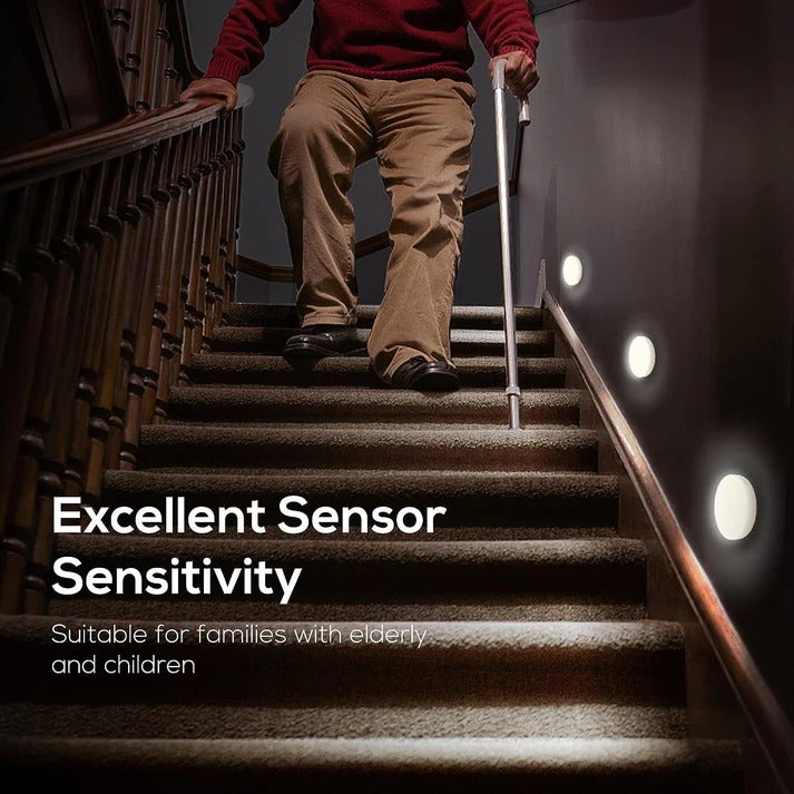 USB Rechargeable Motion Sensor LED Light for Wardrobe, Cupboard & Stairs (Wireless)